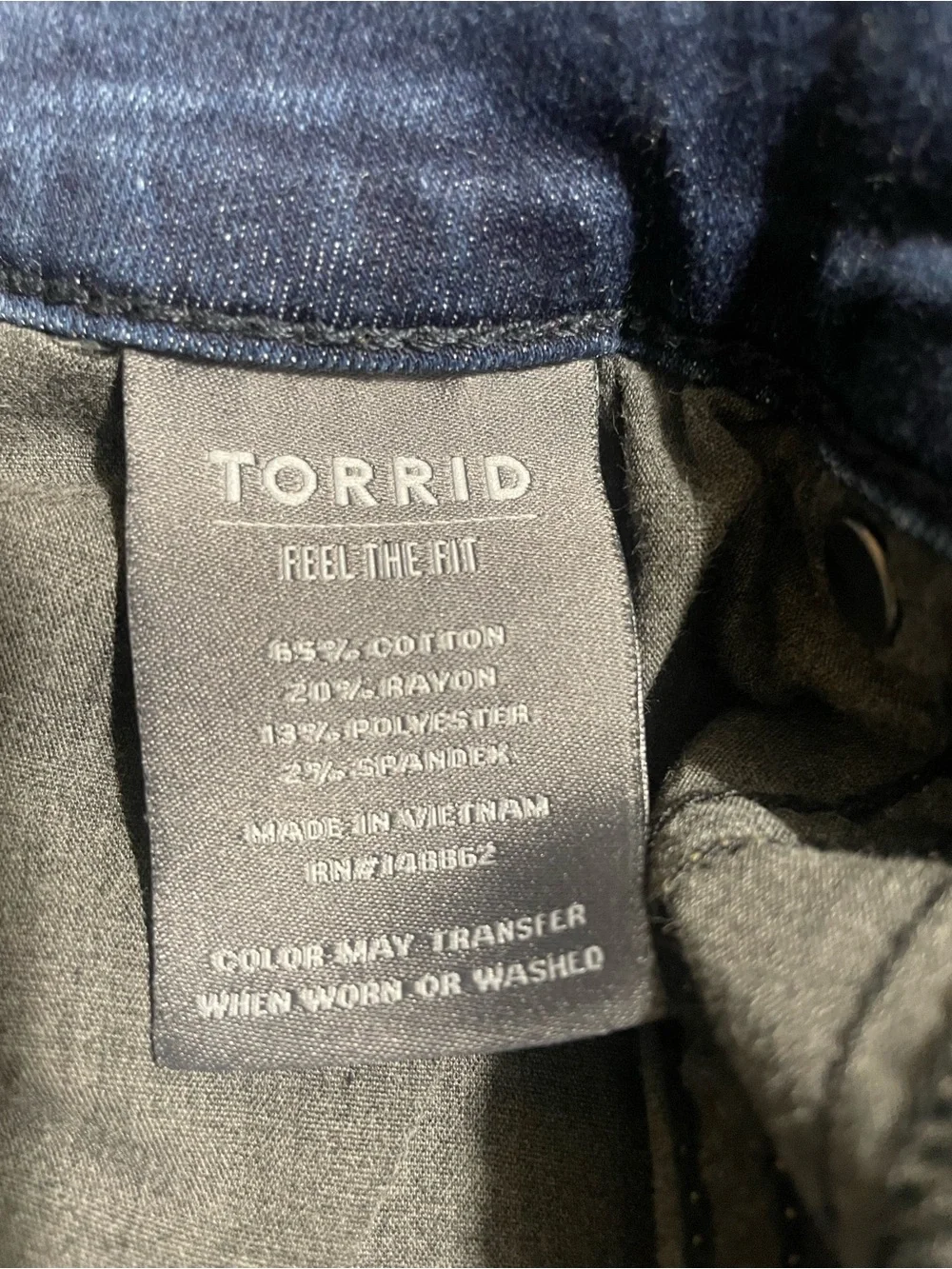 Torrid Women’s - Size 12 - Dark Wash Denim Bermuda Shorts - 3 Button - Stretch